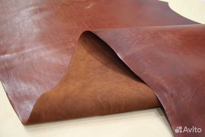 Юфть. Цвет коньяк. Толщина 1,8-2,2 мм