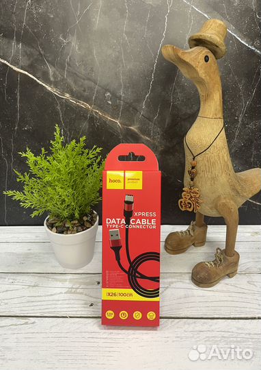 Кабель для зарядки Hoco USB/Type-C, 1м