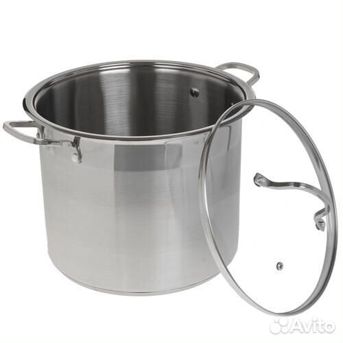 Кастрюля Webber BE-128-12L (12 л нерж крышка стекл