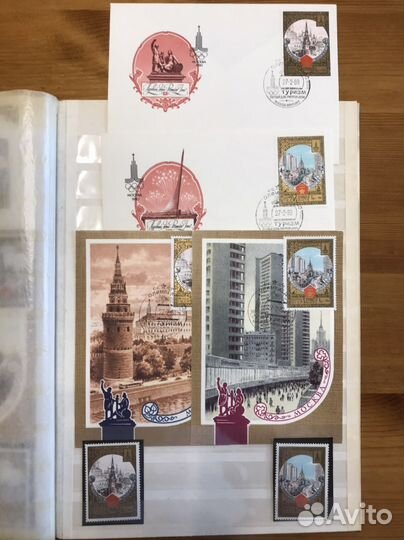 Марки Олимпиада-80 туризм по Золотому кольцу