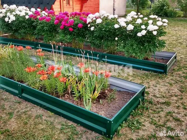 Металлические грядки и клумбы