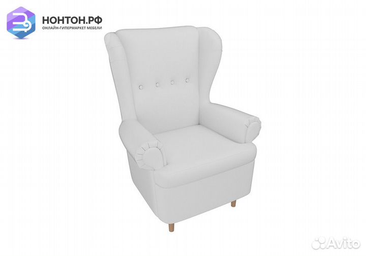 Кресло Торин экокожа белая