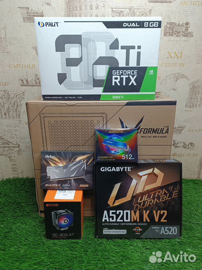 Игровой компьютер пк Ryzen 5 5600 + RTX 3060 TI