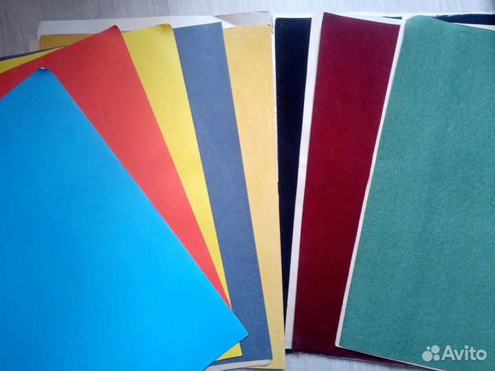 Набор бумаги бархатной и цветной для детского твор