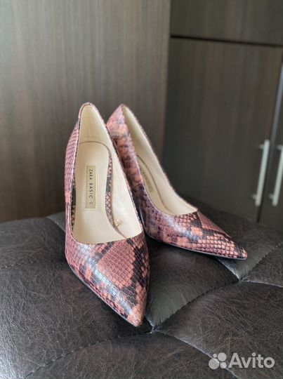 Туфли женские zara 37 кожа
