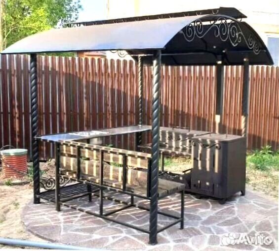 Мангал С печкой под казан