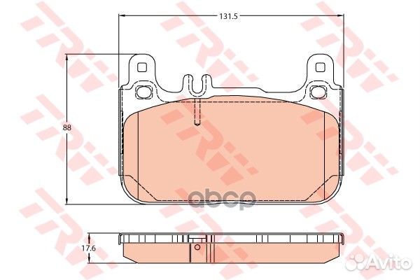 Колодки тормозные mercedes-benz W222 14- передн