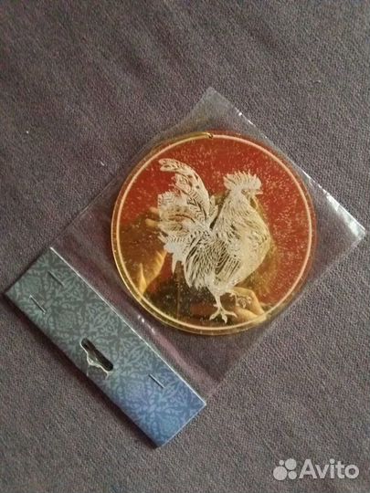 Елочные игрушки: зимняя ветка, петушок, прочее