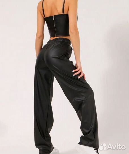 Брюки кожаные