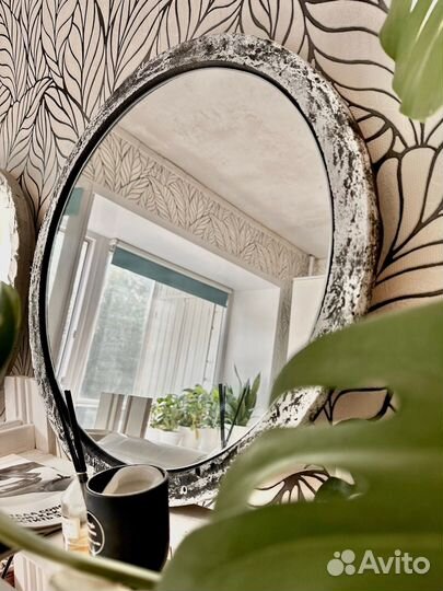 Гриммерное зеркало с подсветкой 50см