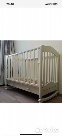 Детская кроватка с комодом бу