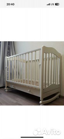 Детская кроватка с комодом бу