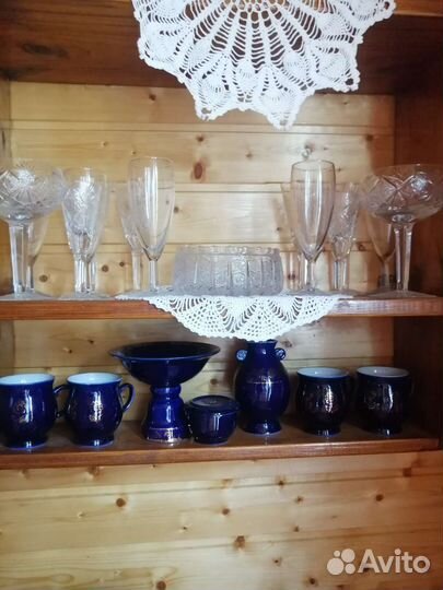 Посуда фарфоровая, хрусталь СССР