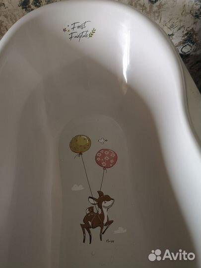 Ванночка для купания новорождённого с горкой