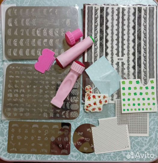 Для маникюра для ногтей слайдер дизайн стемпинг