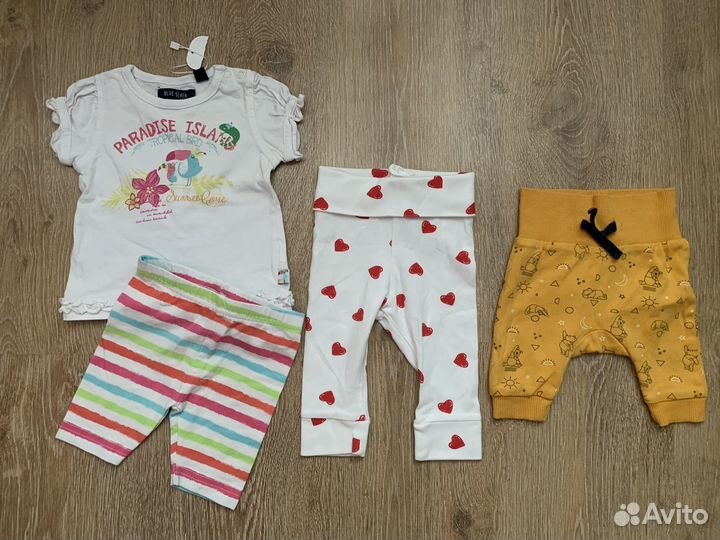 Пакет фирменных вещей не девочку 56 62 68