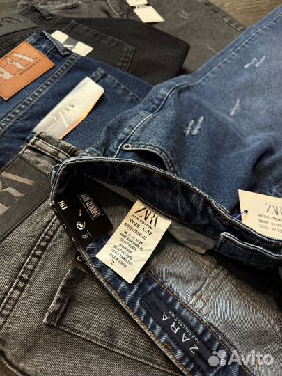 Джинсы zara мужские бананы