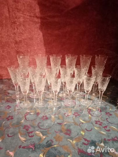 Фужеры. Хрусталь. СССР