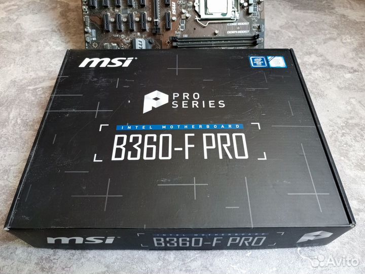 Материнская плата Msi B360-F Pro с процессором