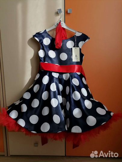 Платье для девочки горох