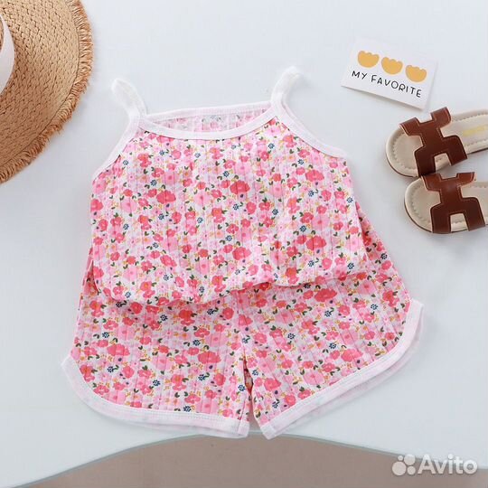 Летний костюм для девочки 92 98