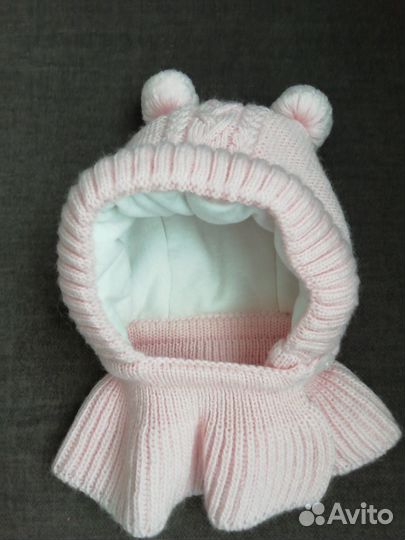 Зимняя шапочка на малышку