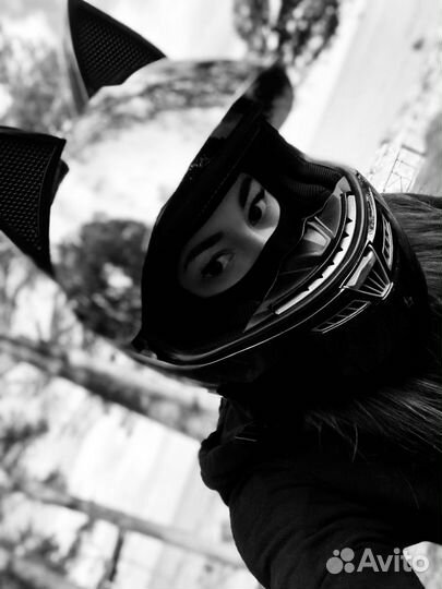 Мото шлем с ушками женский аренда