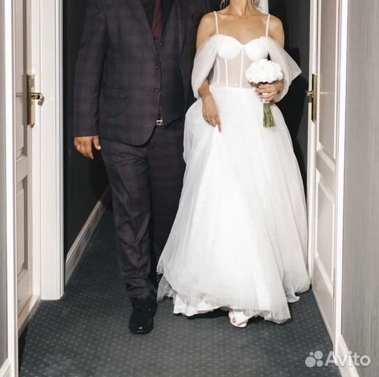 Свадебное платье 42 44 пышное