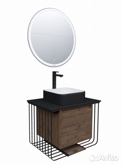 Мебель для ванной Grossman Винтаж 70 веллингтон/черный GR-4042BW