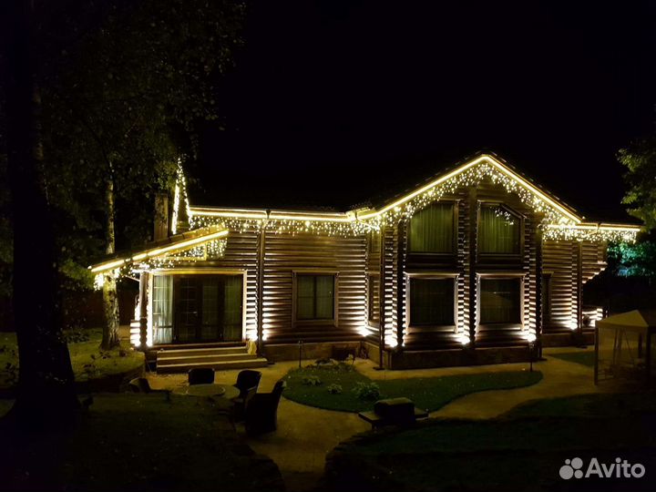 Архитектурная подсветка зданий, домов, коттеджей