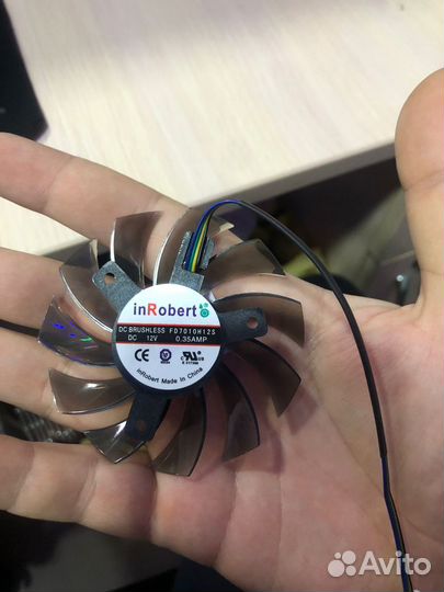 Охлаждающий вентилятор Firstd FD7010H12S 75 мм