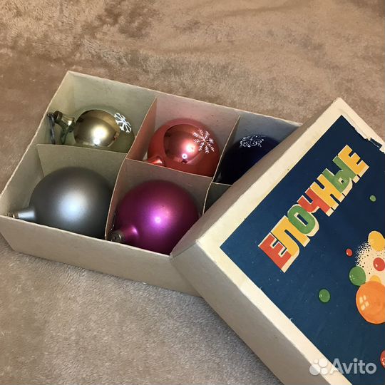 Набор елочных игрушек СССР