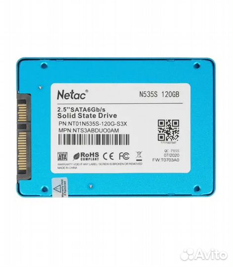 480 гб SSD накопитель Netac N535S (NT01N535S-480G