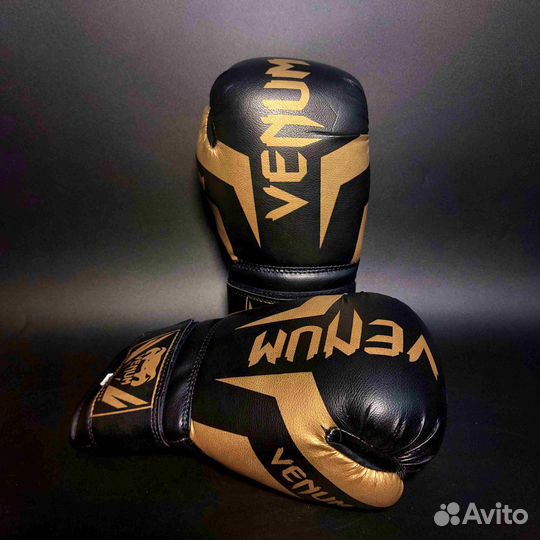 Боксерские перчатки Venum DX Black Gold