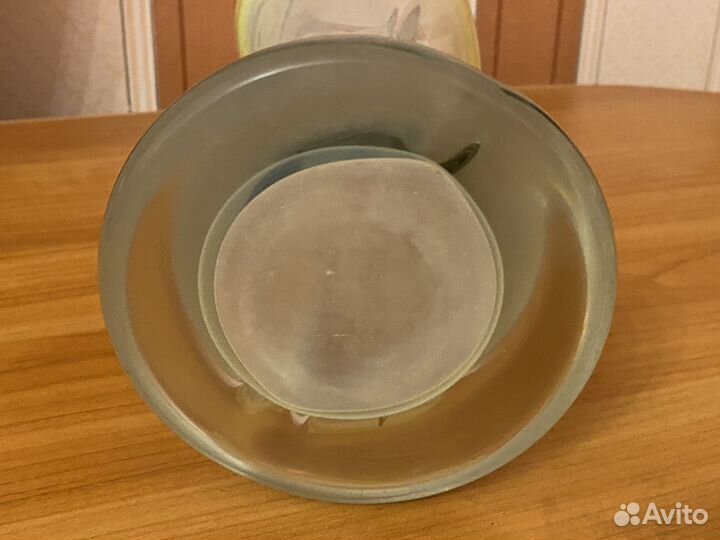 Ваза 30 см. толстое стекло. Чехословакия