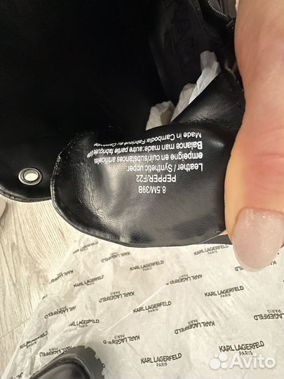 Ботинки женские кожаные Karl Lagerfeld