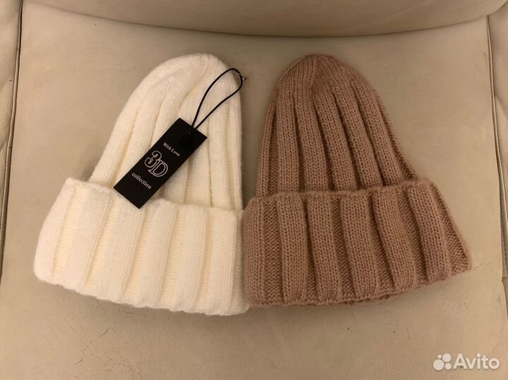 Шапка женская шерстяная