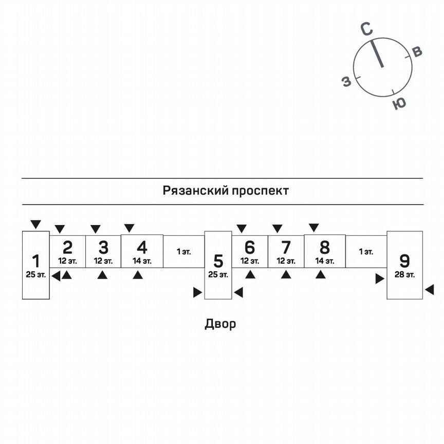 3-к. квартира, 85,8 м², 9/28 эт.