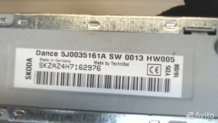 Магнитола Skoda Fabia, 2008