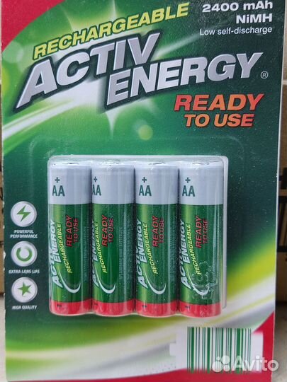 Аккумулятор AA Activ Energy R6 1.2В 2400мАч