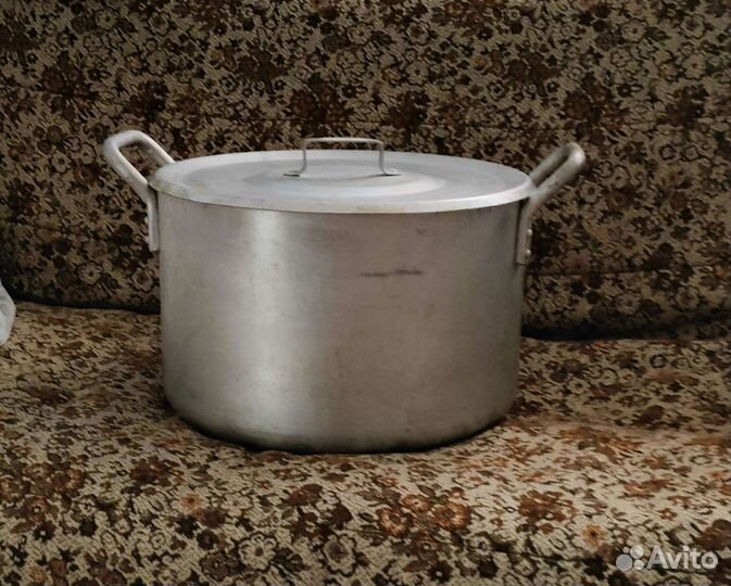 Кастрюля алюминиевая СССР. 3.5л,4.5л,6л.20л.эмаль