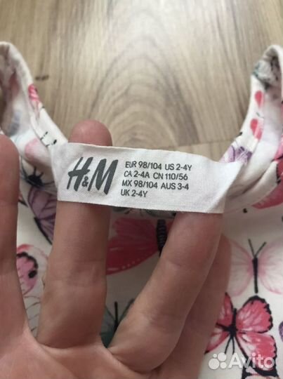 Платье летнее на девочку h&m