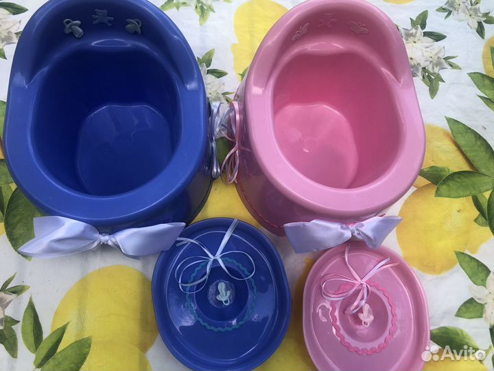 Горшок новый детский для двойняшек близнецов