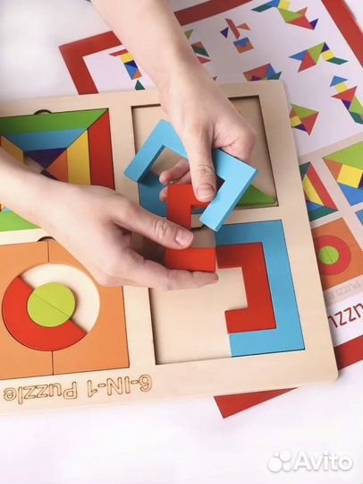 Развивающие игрушки Танграм/Деревянные пазлы