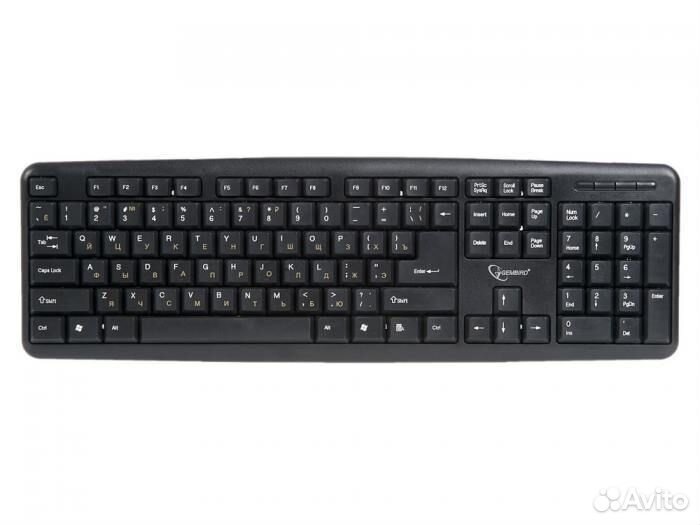 Клавиатура Gembird USB, черная KB-8320U-BL