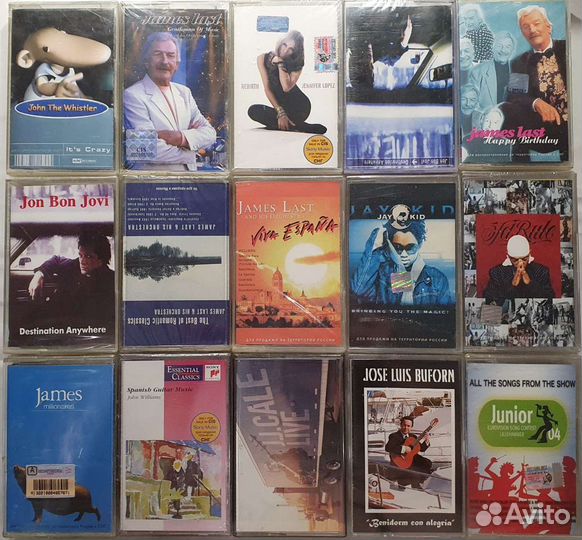 Кассеты запечатанные иностр рок и поп список 3