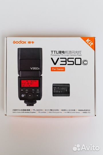 Вспышка Godox V350 canon