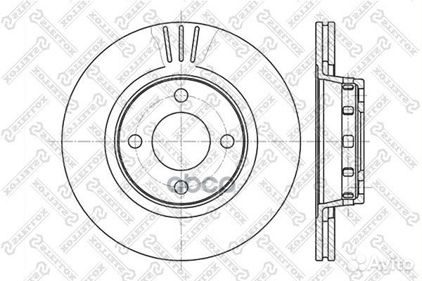 6020-4740V-SX диск тормозной передний Audi 80