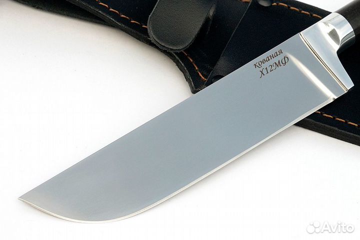 Нож Узбек (х12мф, чёрный граб)