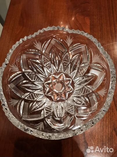Ваза / салатник хрусталь винтаж СССР 70- 80 хг
